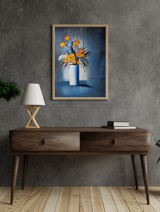 Image of painting called blue bliss bouquet